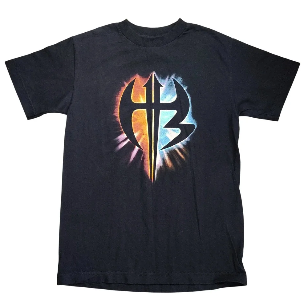 Hardy Boyz T Shirt Small 2007 Black WWE Matt & Jeff Wrestling Double Sided